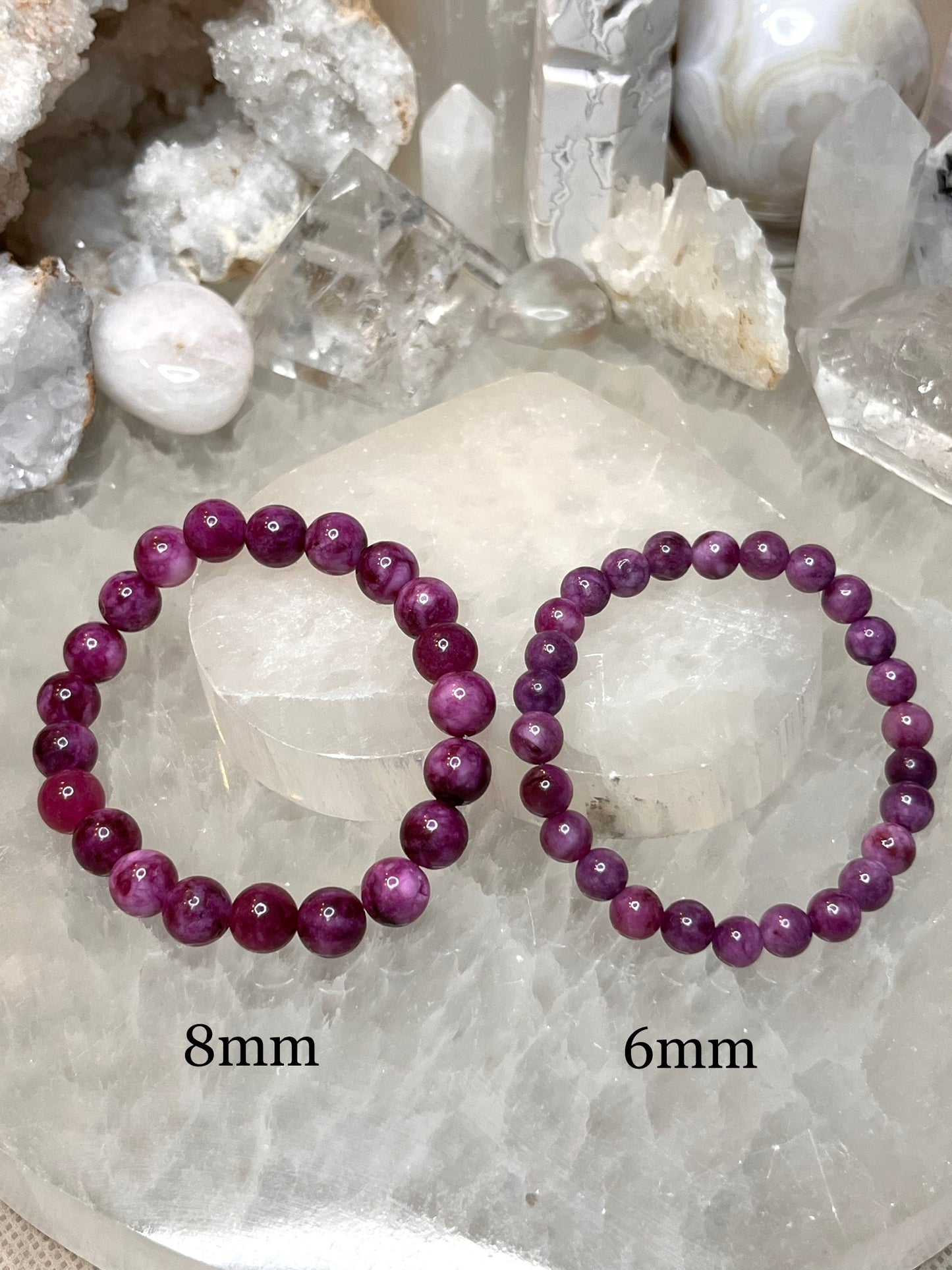 Genuine Purple Mica Crystal Bracelet