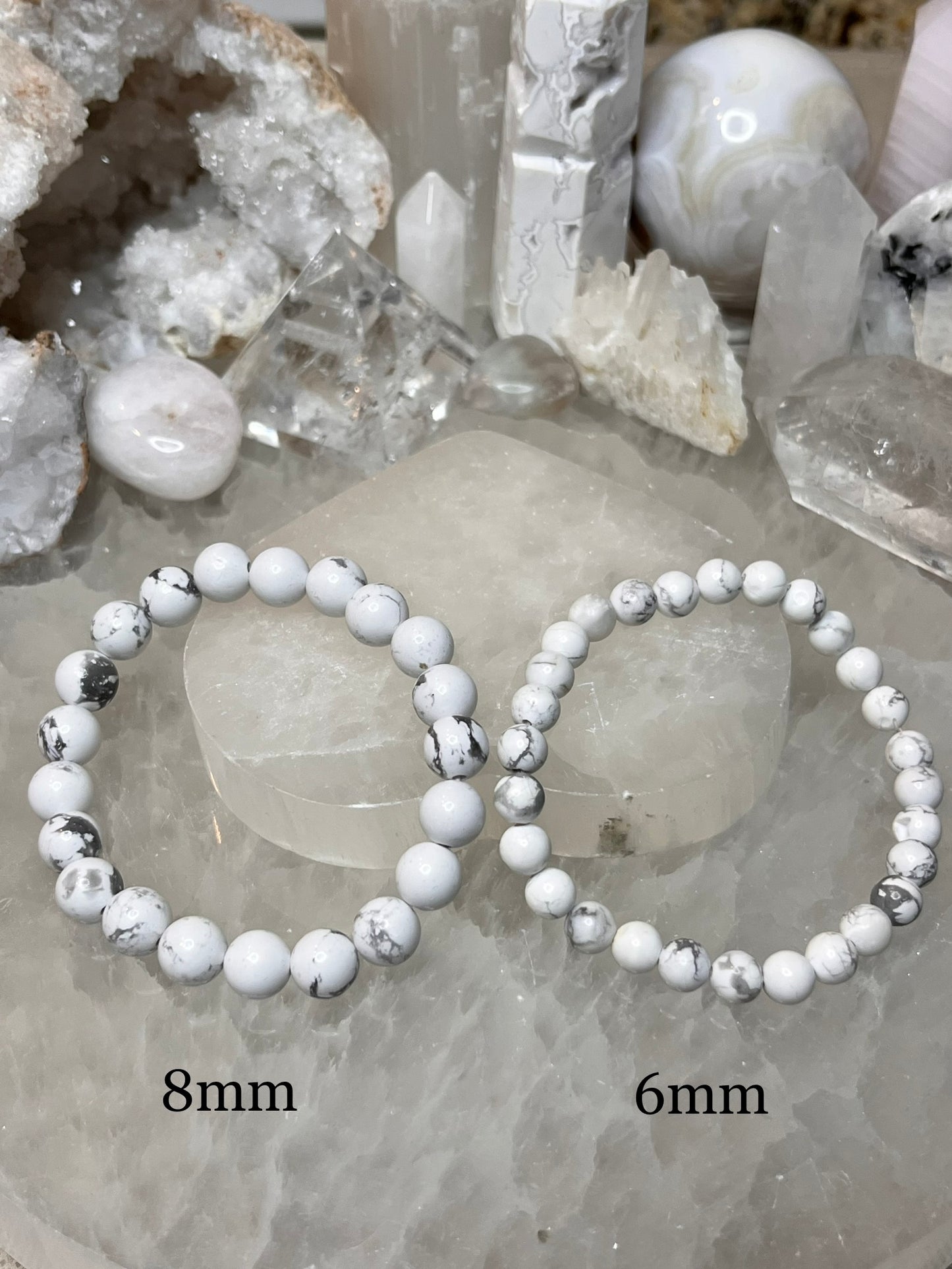 Genuine Howlite Crystal Bracelet