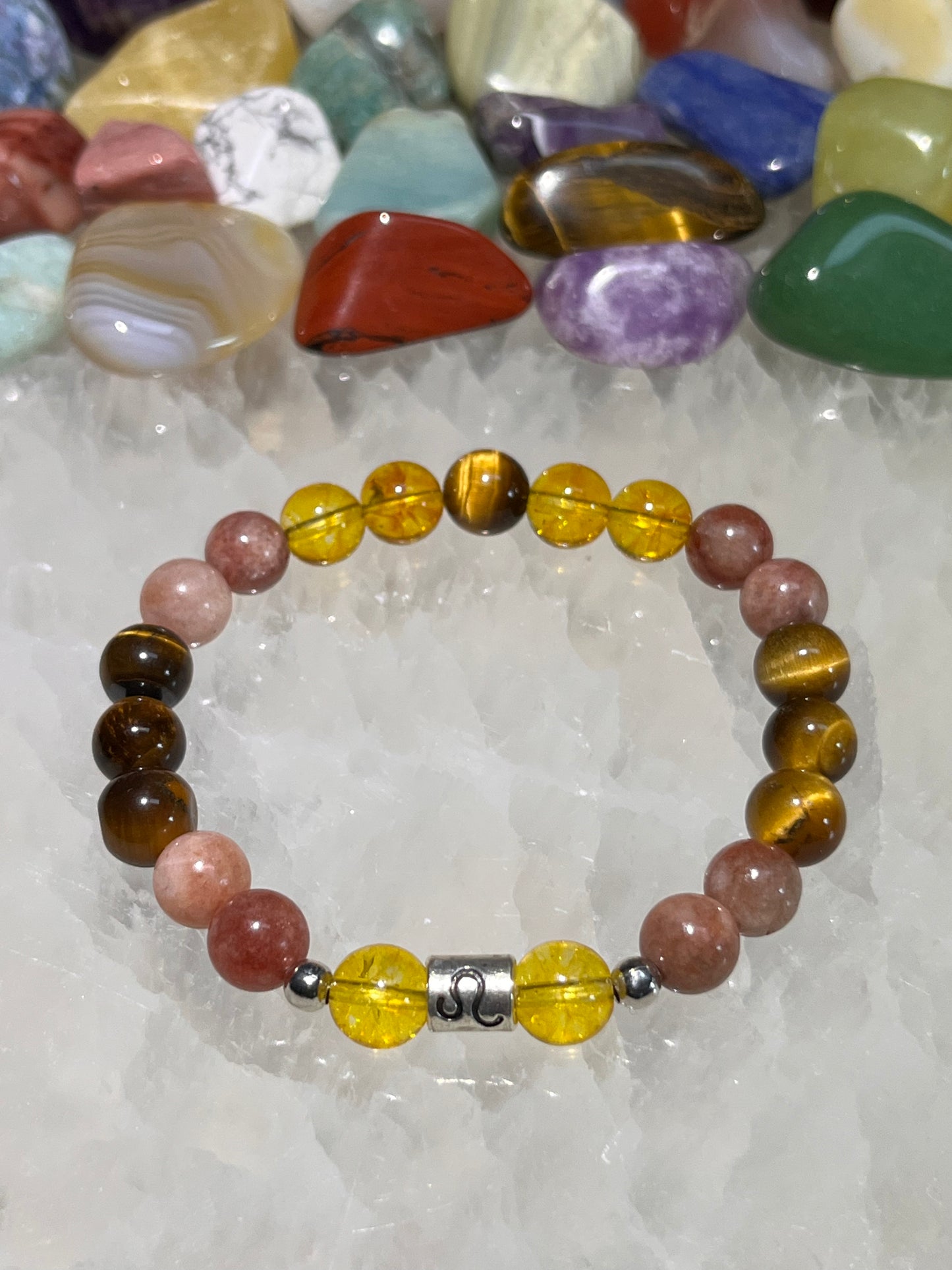 Leo Bracelet - Citrine, Sunstone & Tiger's Eye