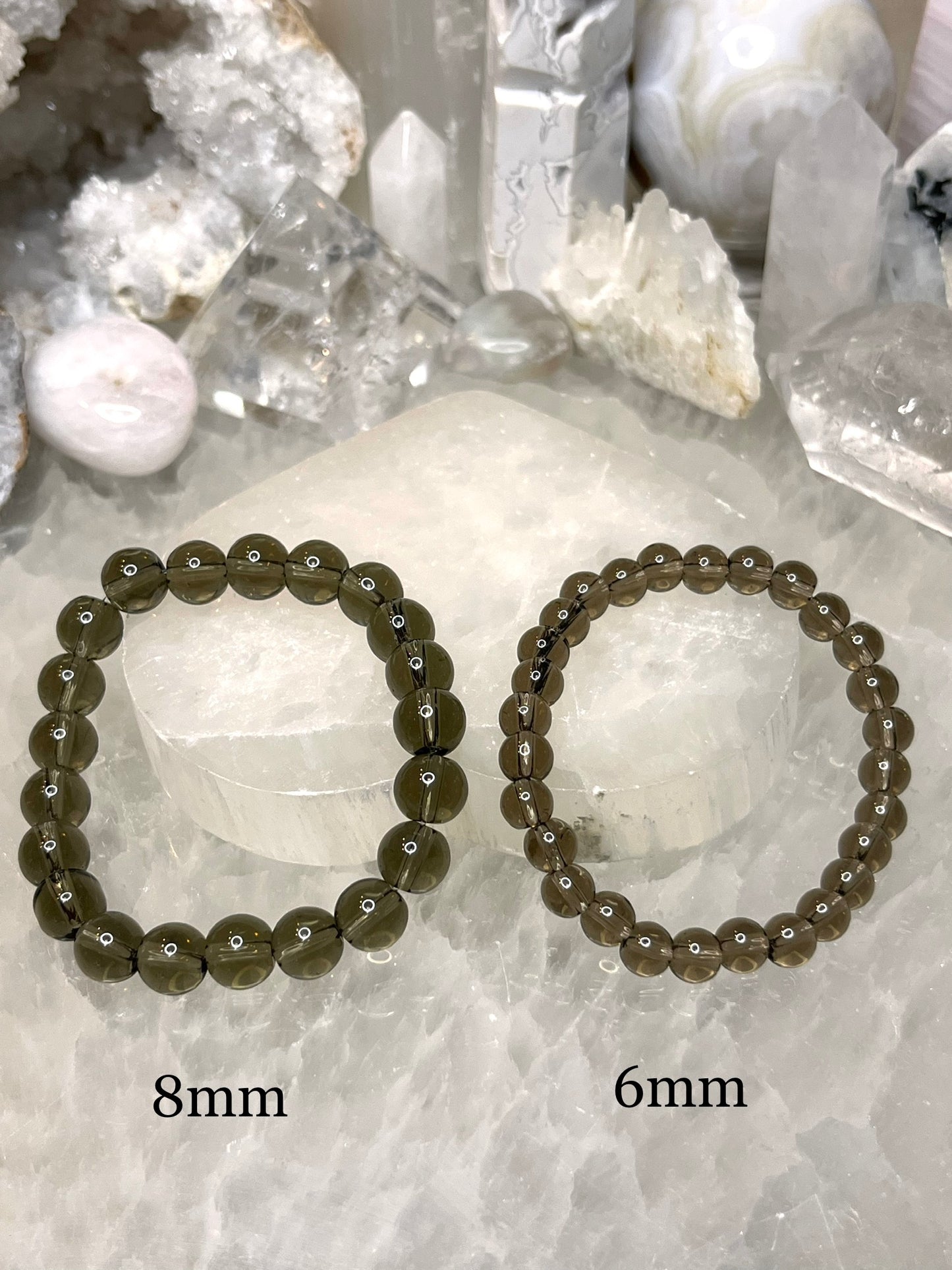Genuine Smoky Quartz Crystal Bracelet