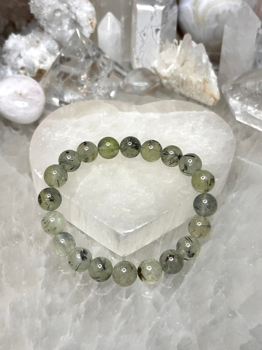 Genuine Prehnite Crystal Bracelet