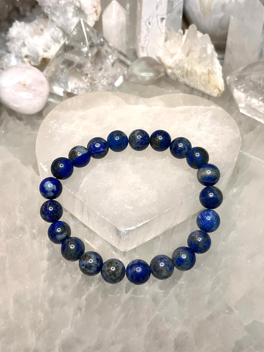 Genuine Lapis Lazuli Crystal Bracelet
