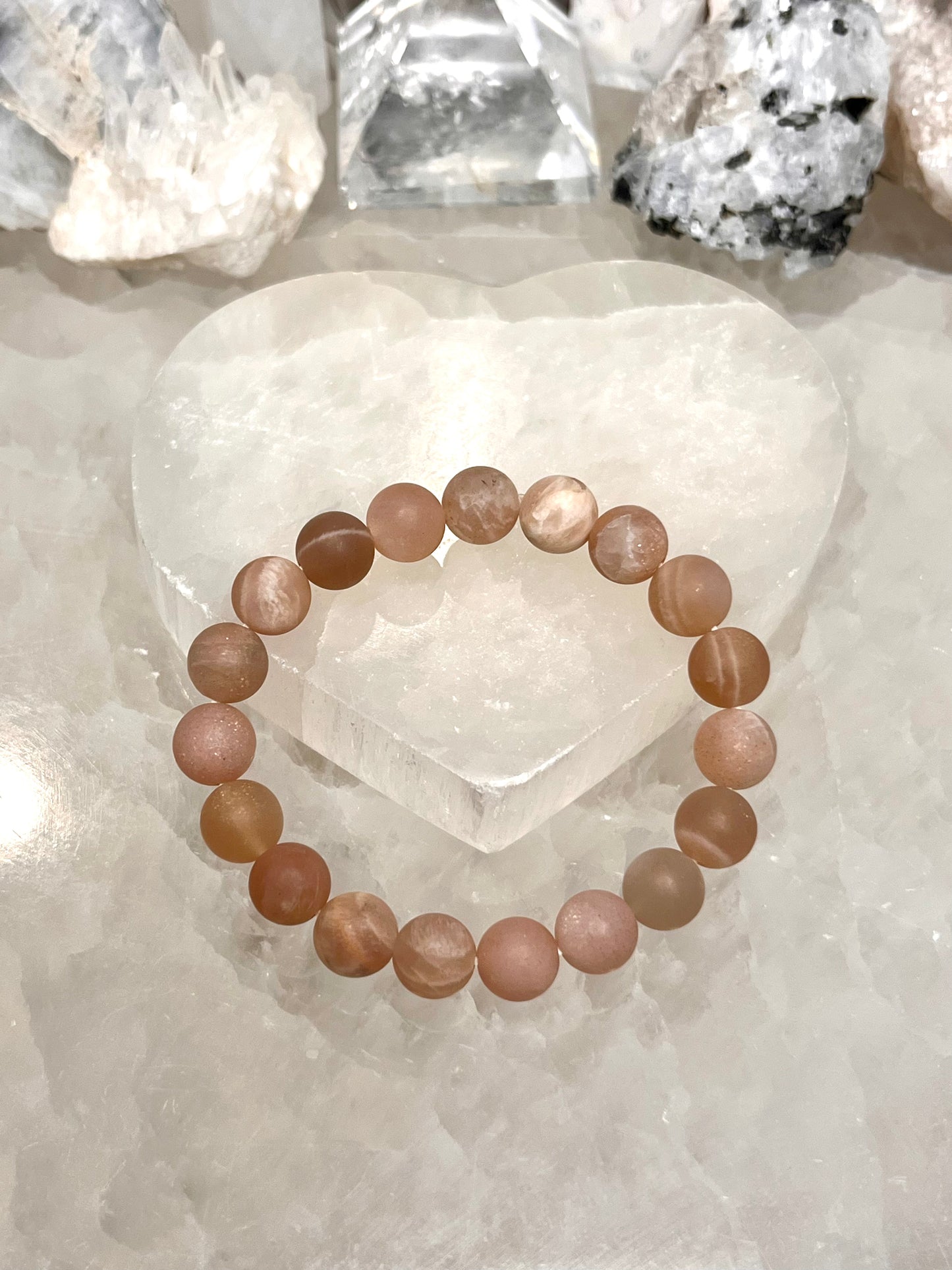 Matte Sunstone Crystal Bracelet