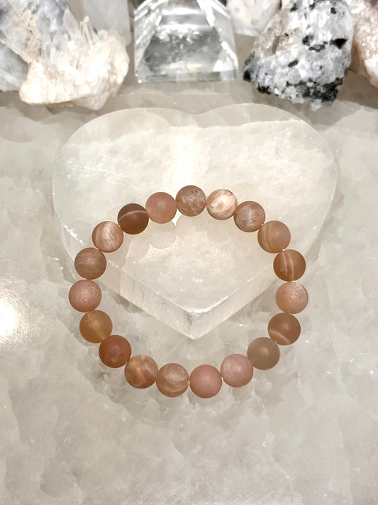 Matte Sunstone Crystal Bracelet