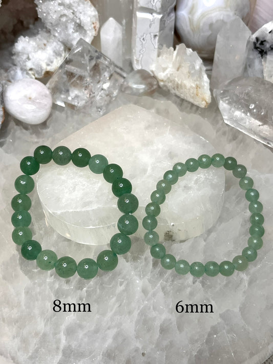 Genuine Green Aventurine Crystal Bracelet