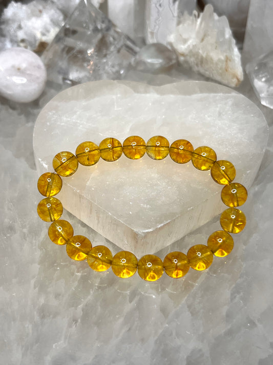 Genuine Citrine Crystal Bracelet
