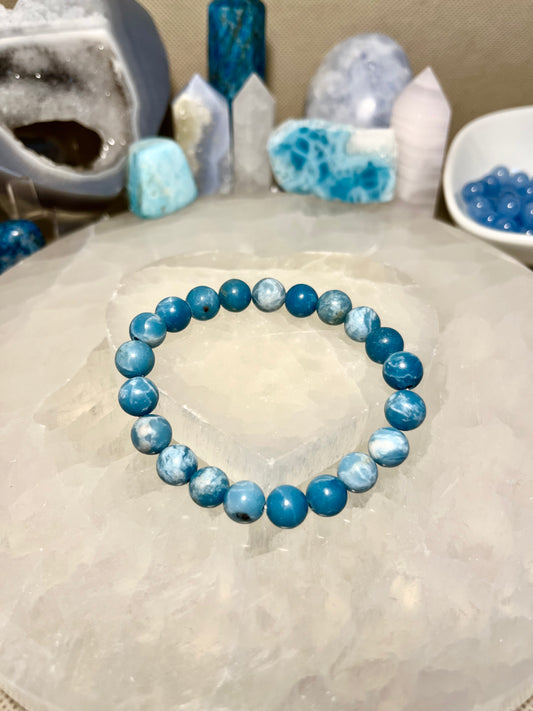Genuine Larimar Crystal Bracelet