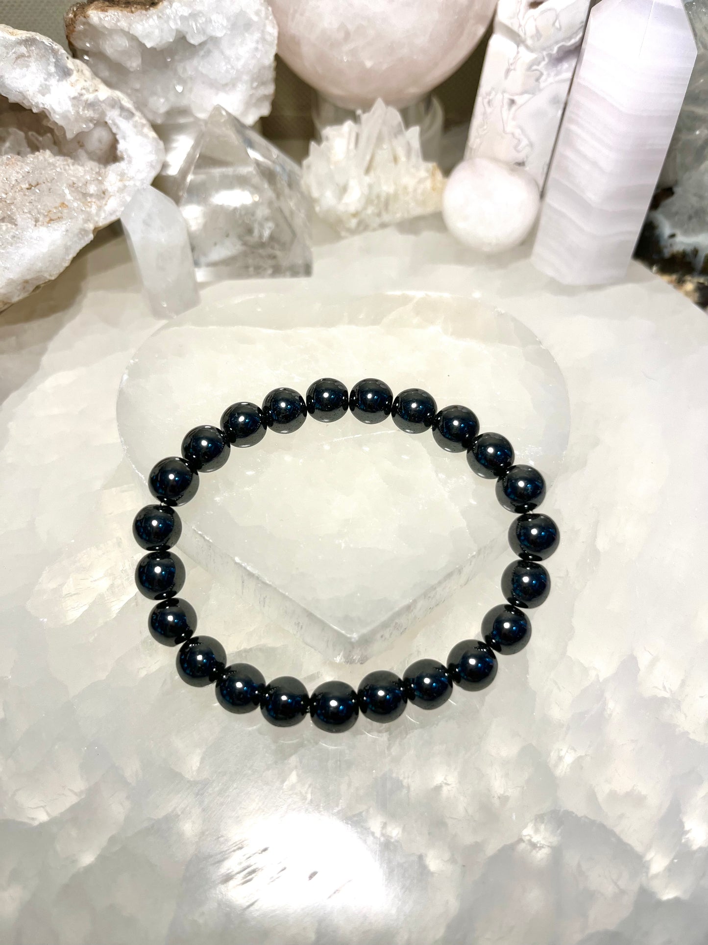Genuine Hematite Crystal Bracelet